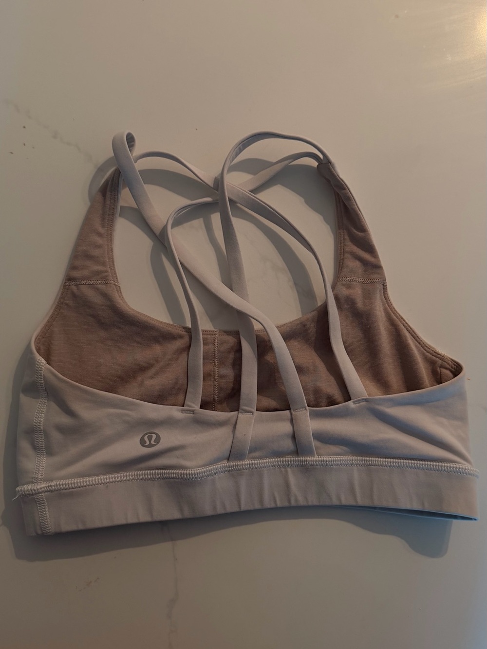 Lululemon white sports bra